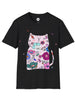 Unisex Softstyle T-Shirt Flower Cat